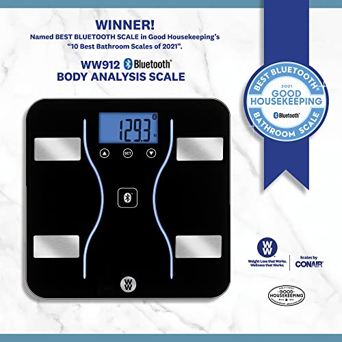 WW Scales by Conair Bluetooth Body Analysis Bathroom Scale, Measures Body Fat...