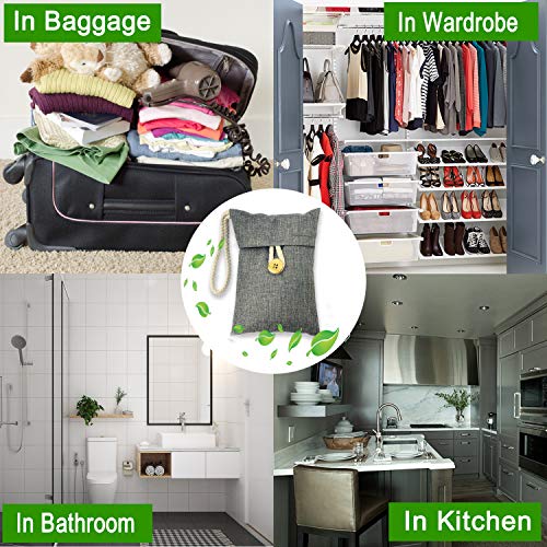 wyewye Activated Bamboo Charcoal Air Purifying Bag Charcoal bags Odor Absorbe...