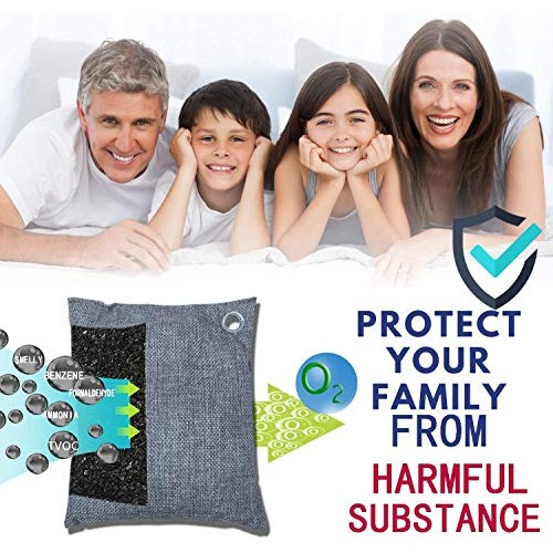 wyewye Activated Bamboo Charcoal Air Purifying Bag Charcoal bags Odor Absorbe...