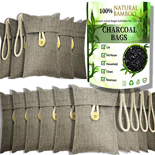 wyewye Activated Bamboo Charcoal Air Purifying Bag Charcoal bags Odor Absorbe...