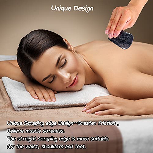 Gua Sha Facial Tools,Gua Sha Stone Massage Tool Comb Edge,Guasha Tool for Fac...
