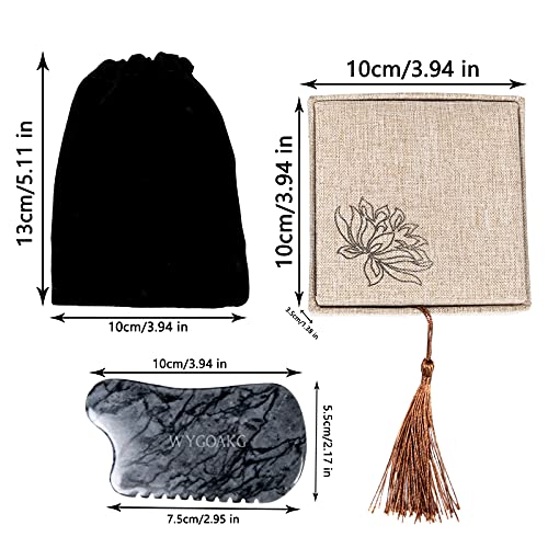 Gua Sha Facial Tools,Gua Sha Stone Massage Tool Comb Edge,Guasha Tool for Fac...