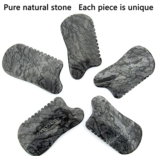 Gua Sha Facial Tools,Gua Sha Stone Massage Tool Comb Edge,Guasha Tool for Fac...