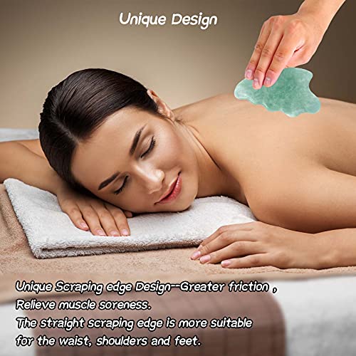 Gua Sha Facial Tools,Jade Gua Sha Massage Tool Comb Edge,Guasha Tool for Face...