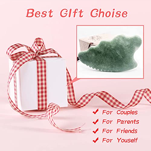 Gua Sha Facial Tools,Jade Gua Sha Massage Tool Comb Edge,Guasha Tool for Face...