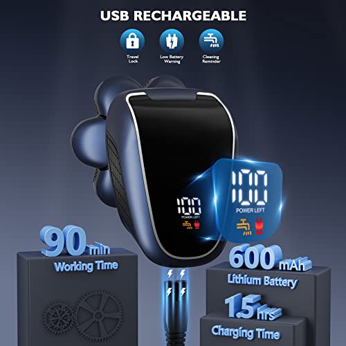 Head Shaver 7D, Wyklaus Upgrade 10 in 1 Head Shavers for Bald Men, Head Elect...