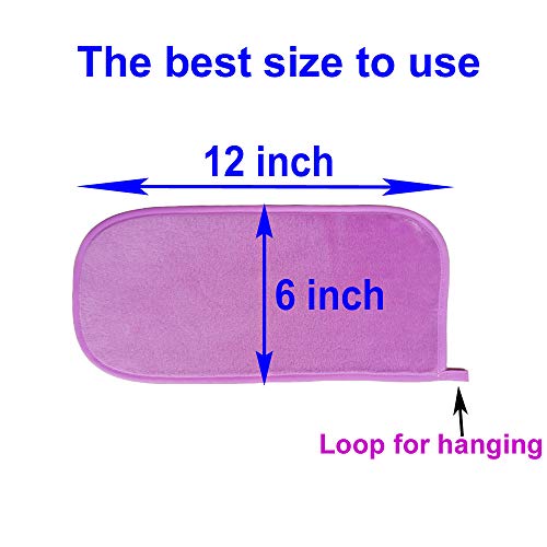 Makeup Remove Face Towels, Reusable Makeup Remover Cloths (6 packs), Makeup R...