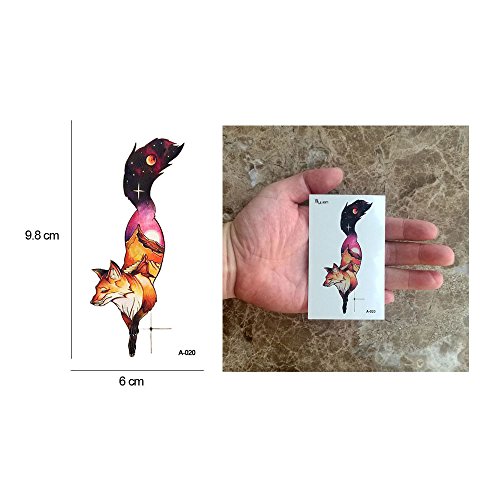 Wyuen 24 Sheets Hummingbirds Temporary Tattoo Sticker for Women Children Tatt...