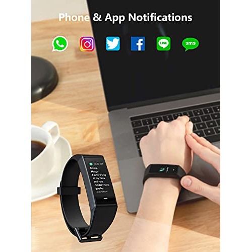 WYZE Band Fitness Tracker with Alexa Built-in, Activity Tracker Watch with He...
