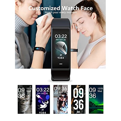 WYZE Band Fitness Tracker with Alexa Built-in, Activity Tracker Watch with He...