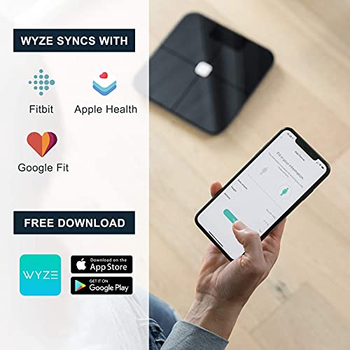 WYZE Smart Scale, Body Fat Scale, Wireless Digital Bathroom Scale for Body We...