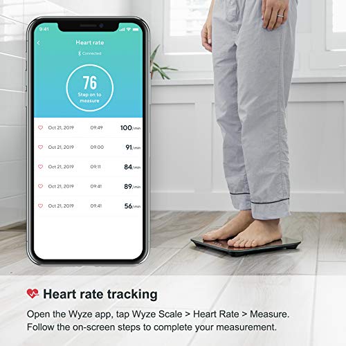 WYZE Smart Scale, Body Fat Scale, Wireless Digital Bathroom Scale for Body We...