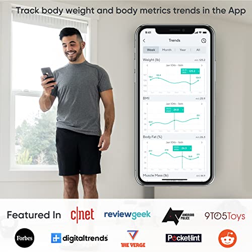 WYZE Smart Scale S for Body Weight, Body Fat Monitor, Accurate Digital Bathro...