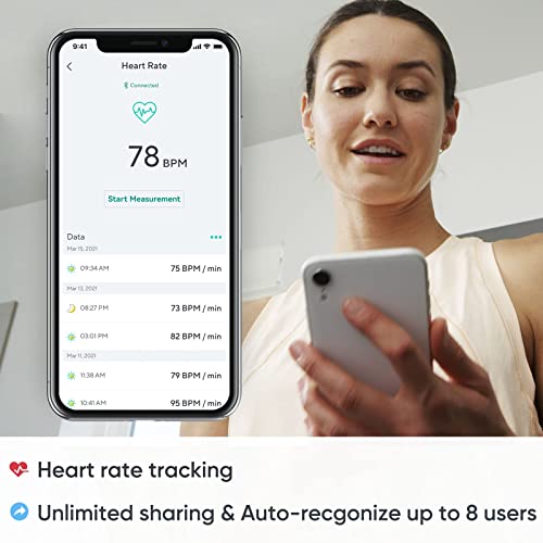 WYZE Smart Scale S for Body Weight, Body Fat Monitor, Accurate Digital Bathro...