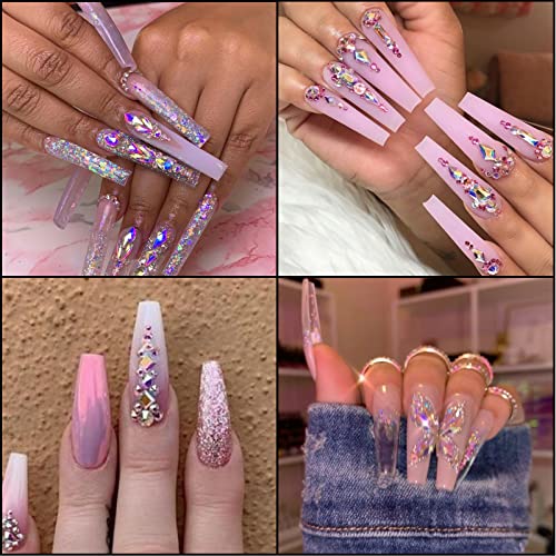Nail Rhinestones set,Professional Nail Crystal Kit,Decorations for Nails Desi...