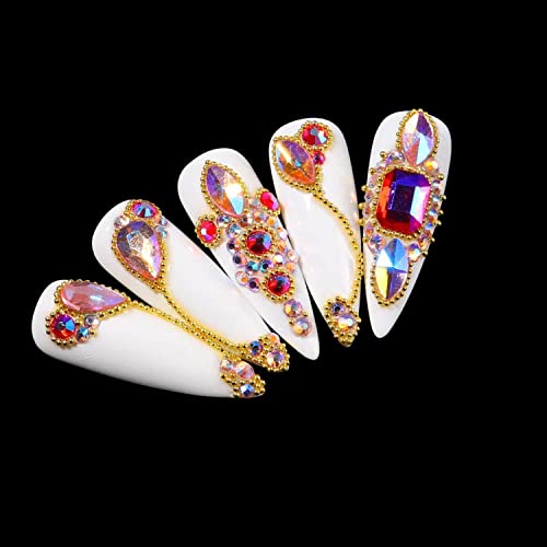 Nail Rhinestones set,Professional Nail Crystal Kit,Decorations for Nails Desi...