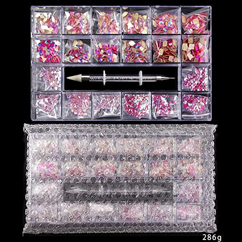 Nail Rhinestones set,Professional Nail Crystal Kit,Decorations for Nails Desi...