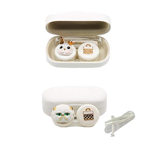 Contact Lens Box Cute Animal Lens Case Container Holder Storage Box Portable ...