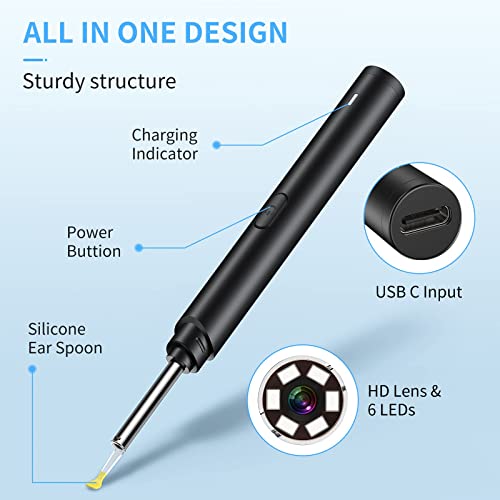 Ear Wax Removal Tool with Endoscope - Xanland Digital Earwax Remover Tool wit...