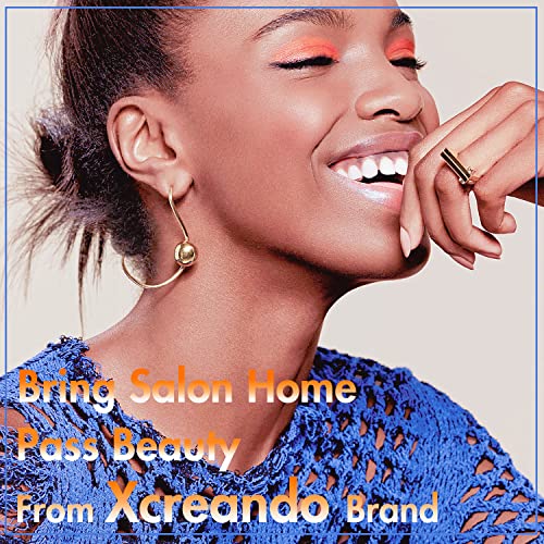 Xcreando Matte Almond French Tip Press on Nails Almond Shape with Designs Nud...