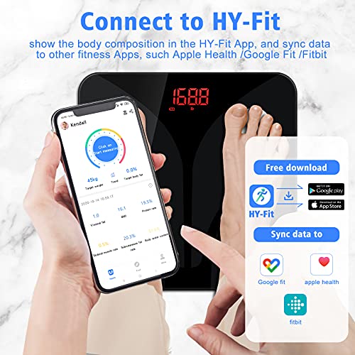 XCXP XCXJ XCJC Weight Digital Body Fat Scales: Smart Bluetooth Bathroom Accur...
