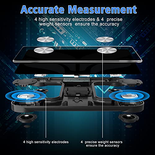 XCXP XCXJ XCJC Weight Digital Body Fat Scales: Smart Bluetooth Bathroom Accur...