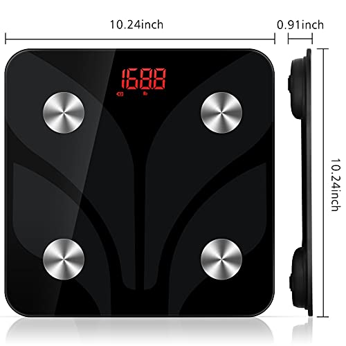 XCXP XCXJ XCJC Weight Digital Body Fat Scales: Smart Bluetooth Bathroom Accur...
