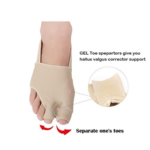 Bunion Corrector, Double Toe Separators, Relieve Toe Friction Bunion Pain, Ba...