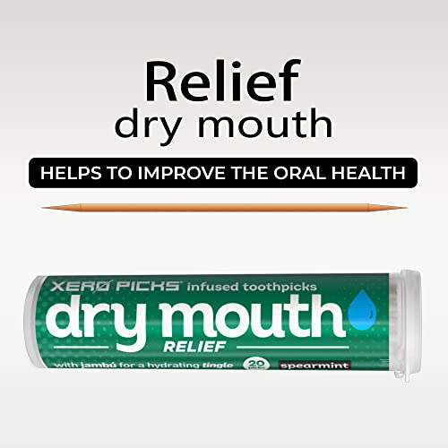 Xero Picks Dry Mouth - Infused Flavored Toothpicks for Long Lasting Fresh Bre...