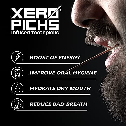 Xero Picks ENERGY Infused Flavored Toothpicks with Caffeine, B12 and B6 (Vari...