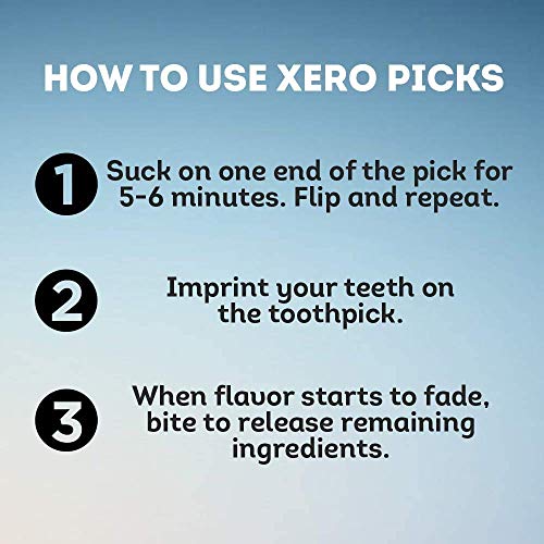 Xero Picks Tea Tree - Infused Flavored Toothpicks For Long Lasting Fresh Brea...