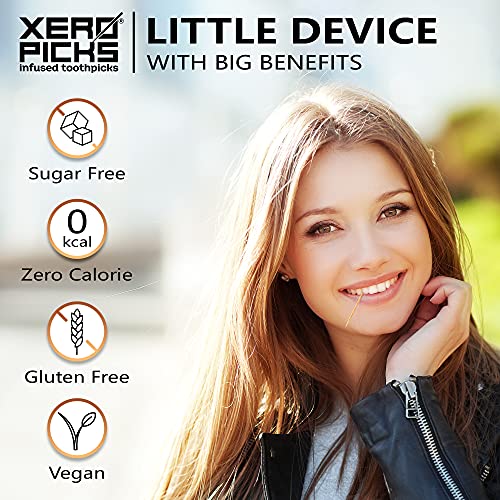 Xero Picks Wellness - Infused Flavored Toothpicks for Long Lasting Fresh Brea...