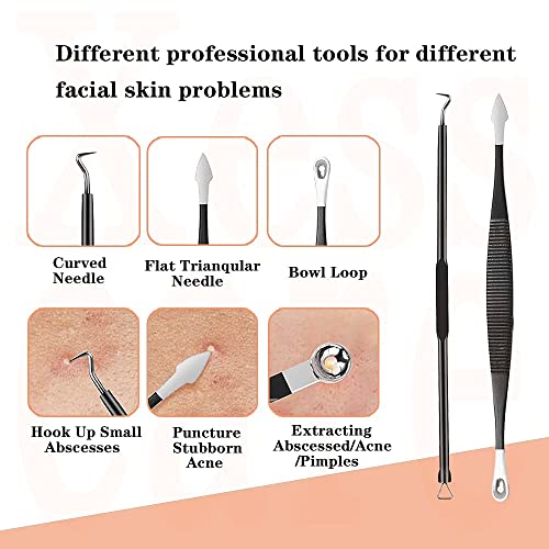 Xesscare Latest Pimple Popper Tool Kit, 16 Pcs Blackhead Remover Tool, Comedo...
