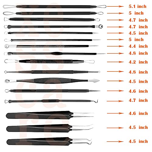 Xesscare Latest Pimple Popper Tool Kit, 16 Pcs Blackhead Remover Tool, Comedo...