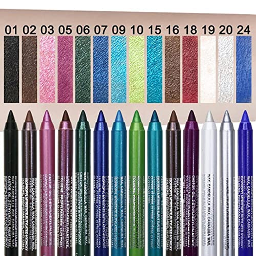 1 PC Gel EyeLiner Pencil Matte Shimmer Strong Pigmented Long Lasting Waterpro...