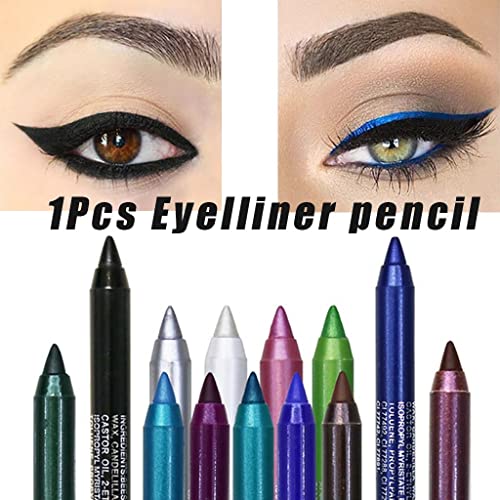 1 PC Gel EyeLiner Pencil Matte Shimmer Strong Pigmented Long Lasting Waterpro...