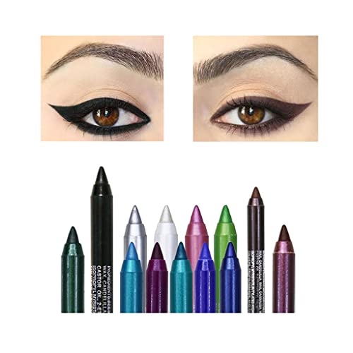 1 PC Gel EyeLiner Pencil Matte Shimmer Strong Pigmented Long Lasting Waterpro...
