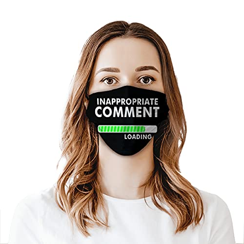 2 Pcs Progress Loading Mouth Muffle Cool Christmas Face Mask Reusable Comfort...