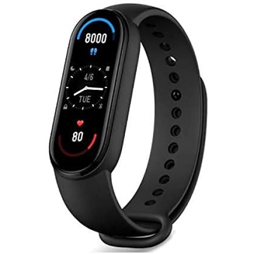 Xiaomi Mi Band 6 Activity Tracker High-Res 1.56" AMOLED Screen, SpO2 Monitor,...