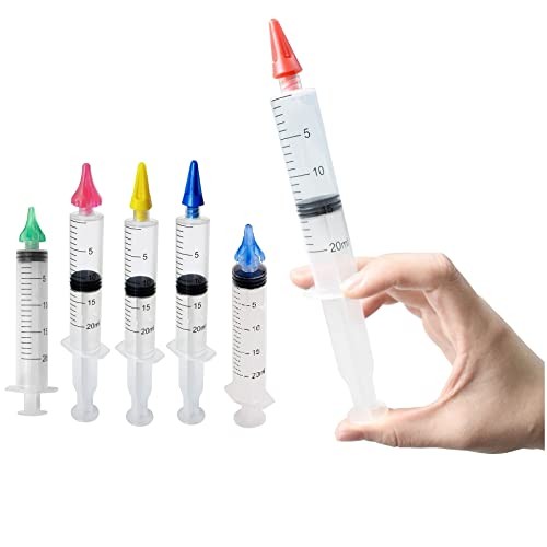 6Pcs Ear Wax Removal Irrigation Syringe Tool Kit with Ear Syringe Replacement...