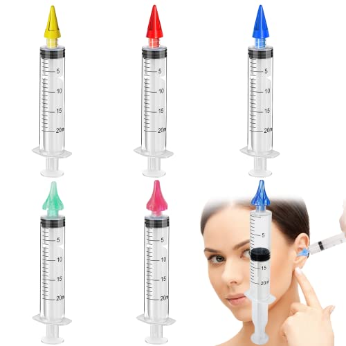 6Pcs Ear Wax Removal Irrigation Syringe Tool Kit with Ear Syringe Replacement...