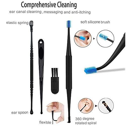 Ear Wax Removal Tool Cleaner Kit Ear Syringe Water Irrigation Flusher 3Pcs Re...