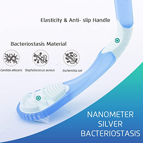 4PCS Tongue Scrapers, Tounge Cleaners, Reduce Bad Breath, Medical Grade Oral ...