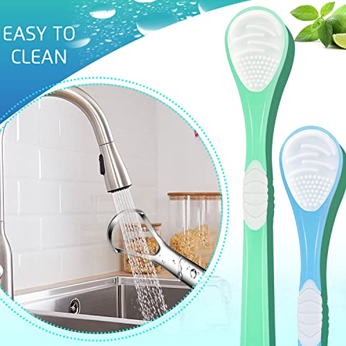 4PCS Tongue Scrapers, Tounge Cleaners, Reduce Bad Breath, Medical Grade Oral ...