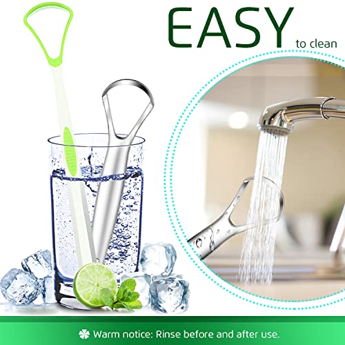 New Tongue Scraper, Premium Tongue Cleaner, Keep Oral Hygiene, Metal Tongue S...