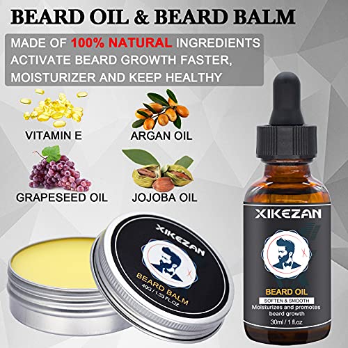 Beard Straightener Kit,Beard Growth Grooming Kit w/Beard Straightener,Heat Pr...