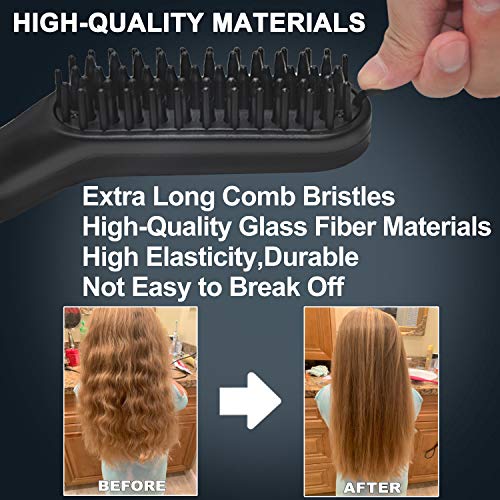 Beard Straightener w/Beard Balm & Beard Growth Oil & Beard Comb & Beard E-Boo...