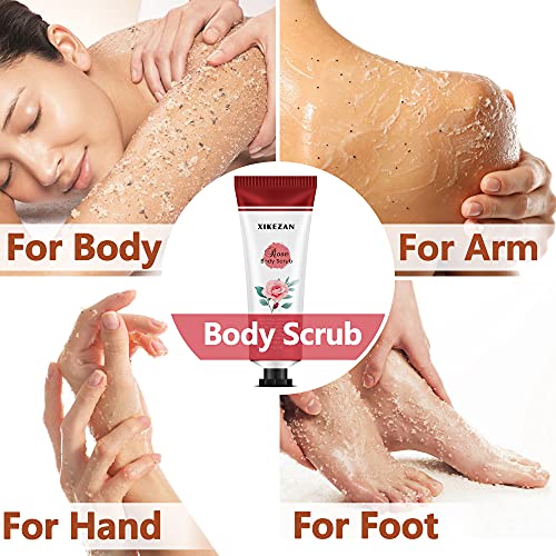 Body Scrub,9 Packs Travel Size Foot Hand Care Scrub & Body Cream for Skin Car...