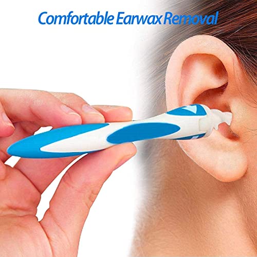 Q-Grips Earwax Remover Safe Spiral Ear Wax Removal Tool, 16 Pcs Ear Cleaner w...