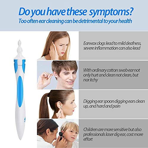 Q-Grips Earwax Remover Safe Spiral Ear Wax Removal Tool, 16 Pcs Ear Cleaner w...